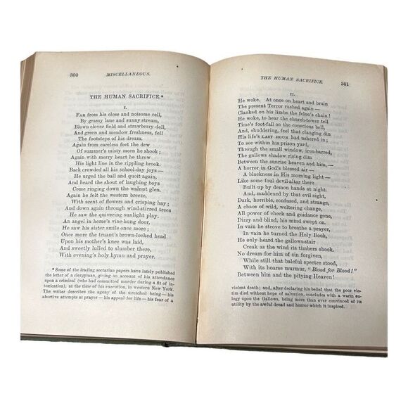 Whittier's Poems The Poetical Works of John Greenleaf Whittier Hardcover - Picture 13 of 14